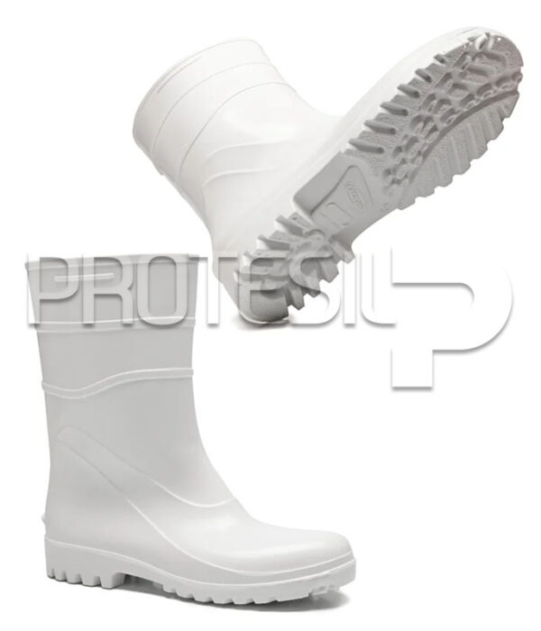 BOTA PVC BRANCA CANO CURTO   CA-37456