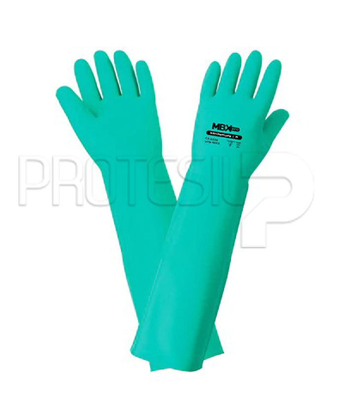 LUVA MEDIX NITRI LONGA VERDE M CA 48883